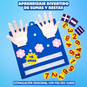 Números de Fieltro Montessori - Aprendizaje Matemático