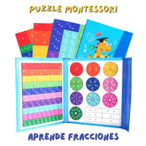 Puzzle Montessori - Aprende Fracciones