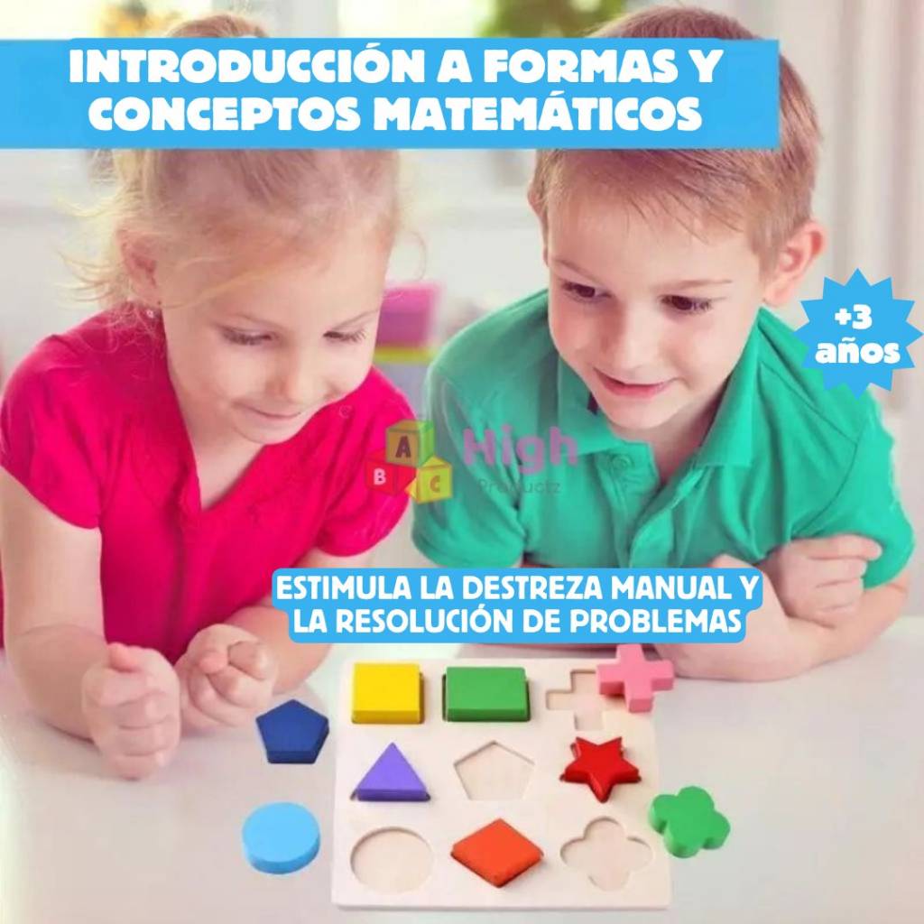 Rompecabezas Montessori - Formas Geométricas