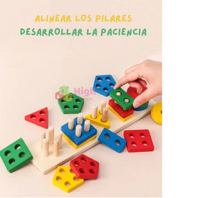 Formas Geométricas Educativas - Bloques Montessori