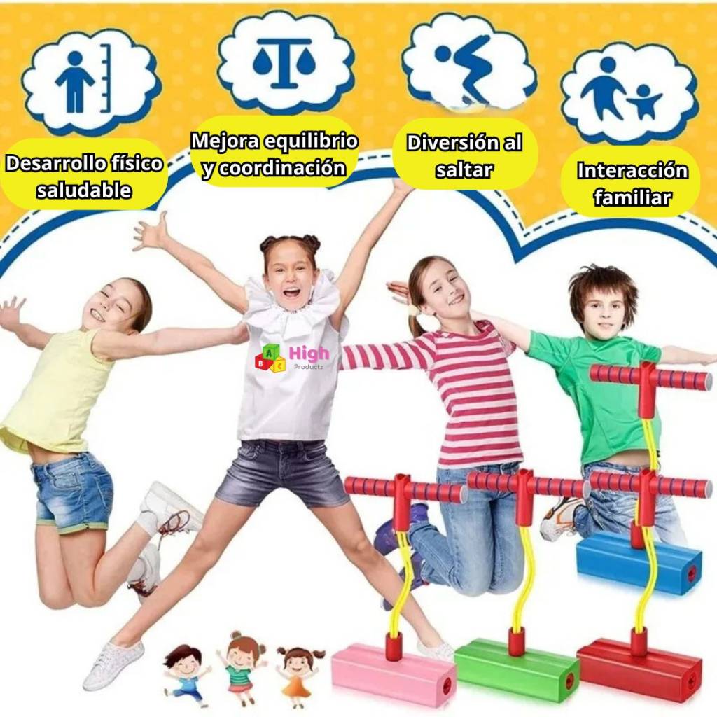 Diversión y Equilibrio Seguro - Pogo Stick SaltaFácil - Highproductz #