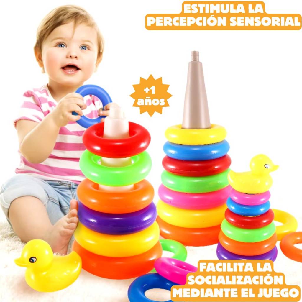 Anillos Arcoíris Educativos - Aprendizaje y Diversión